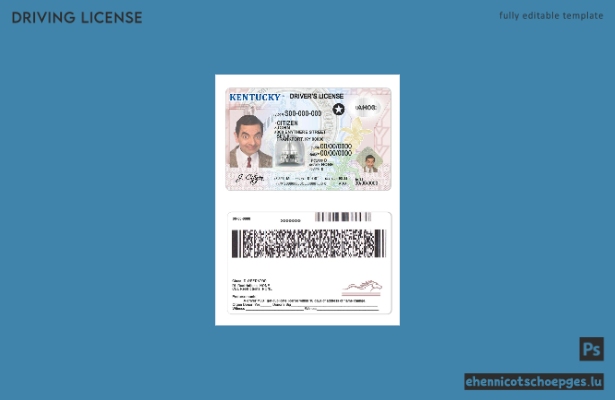 USA Kentucky Führerschein Beispielvorschau